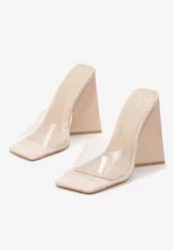 Beżowe Klapki Aurabelle