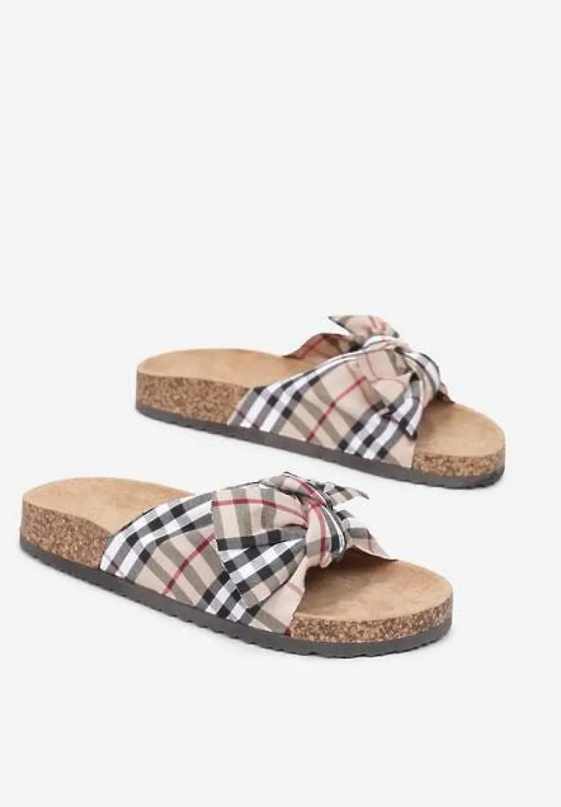 Beżowe Klapki Elinnys