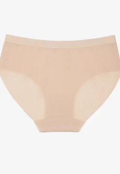 Beżowe Klasyczne Majtki Typu Figi Davirosa