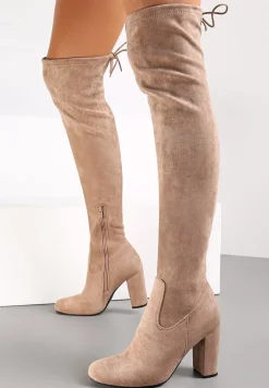 Beżowe Kozaki Adrierien