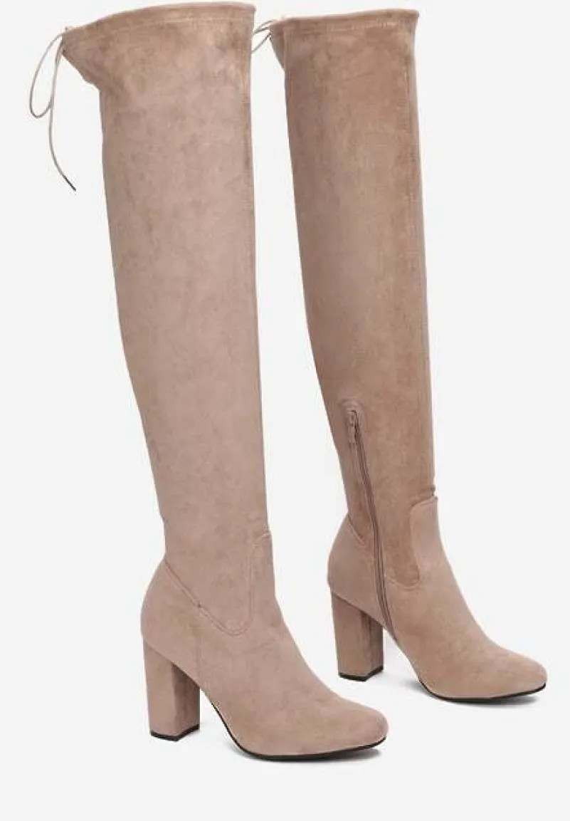 Beżowe Kozaki Adrierien