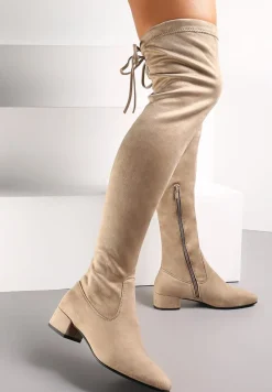 Beżowe Kozaki Genial