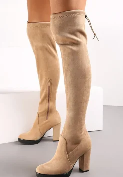 Beżowe Kozaki Hurricane