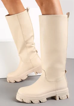 Beżowe Kozaki Mesis