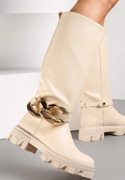 Beżowe Kozaki Mesis