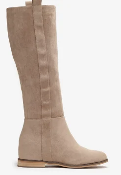 Beżowe Kozaki na Ukrytym Koturnie Palvisa