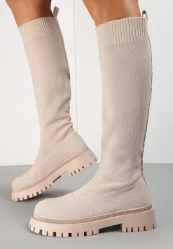 Beżowe Kozaki Penthane