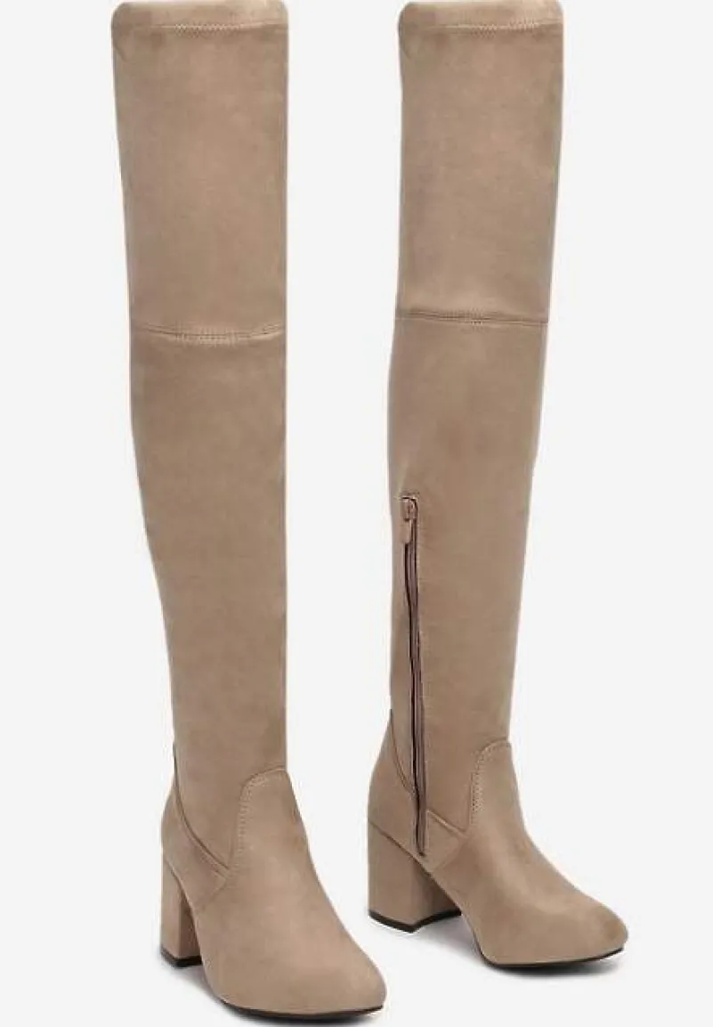 Beżowe Kozaki Pyrmonta