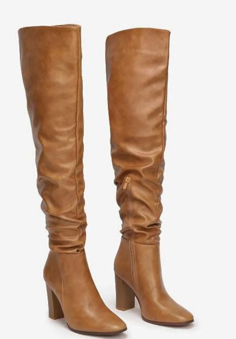 Beżowe Kozaki Shalen