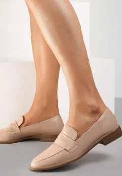 Beżowe Mokasyny Caeione