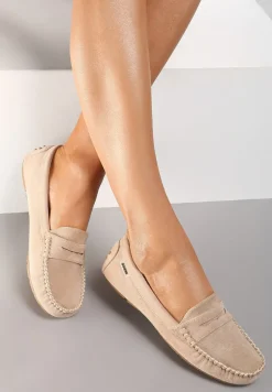 Beżowe Mokasyny Lithiche