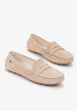 Beżowe Mokasyny Lithiche