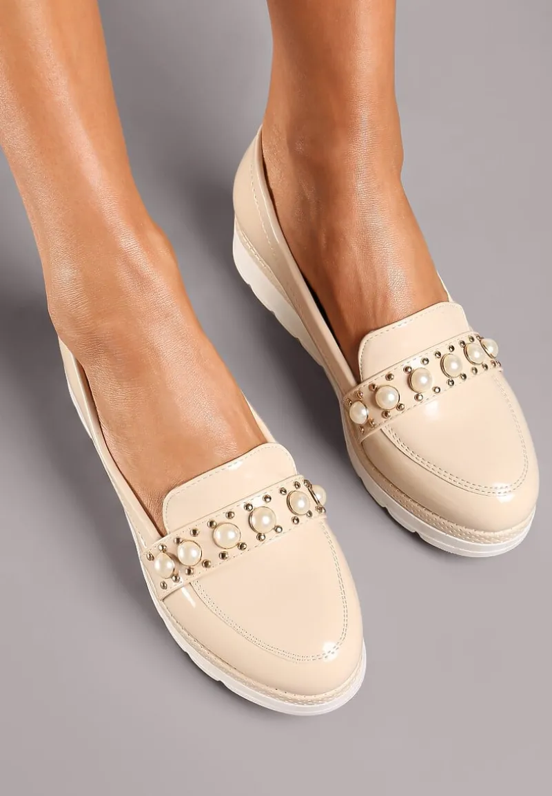 Beżowe Mokasyny Sugary