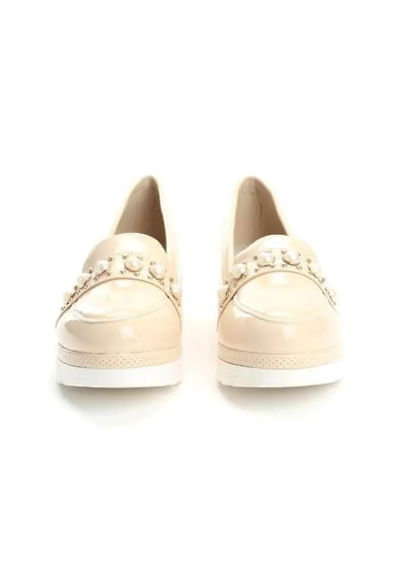 Beżowe Mokasyny Sugary