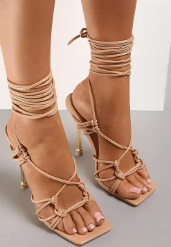 Beżowe Sandały Agathora