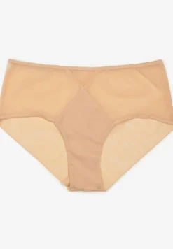 Beżowe Siateczkowe Majtki Figi Vadiana