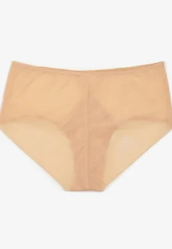 Beżowe Siateczkowe Majtki Figi Vadiana