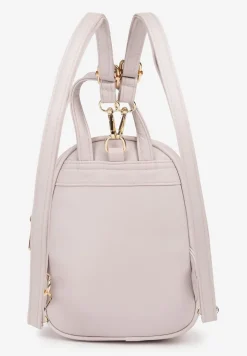 Beżowy Casualowy Plecak z Regulowanymi Odpinanymi Paskami Nelarise