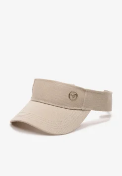 Beżowy Kapelusz Daszek na Rzep z Regulacją z Tyłu Chibii