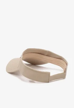 Beżowy Kapelusz Daszek na Rzep z Regulacją z Tyłu Chibii