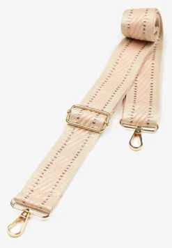 Beżowy Pasek do Torebki Materiałowy Sarinae