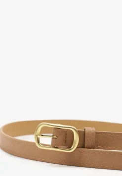 Beżowy Pasek Ozdobiony Klamrą Mevenia
