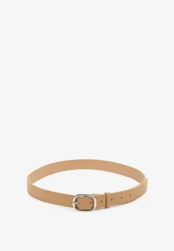 Beżowy Pasek Ozdobiony Zaokrągloną Klamrą Pumea