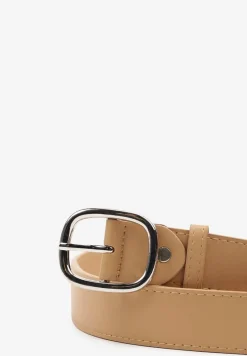 Beżowy Pasek Ozdobiony Zaokrągloną Klamrą Pumea