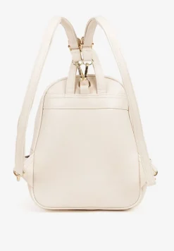 Beżowy Plecak Ozdobiony Delikatnym Tłoczeniem Arseki
