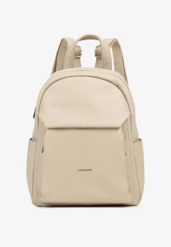 Beżowy Plecak Ozdobiony Napisem Nillamea