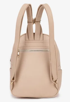 Beżowy Plecak z Ozdobnym Pikowaniem na Szelkach Verrilla