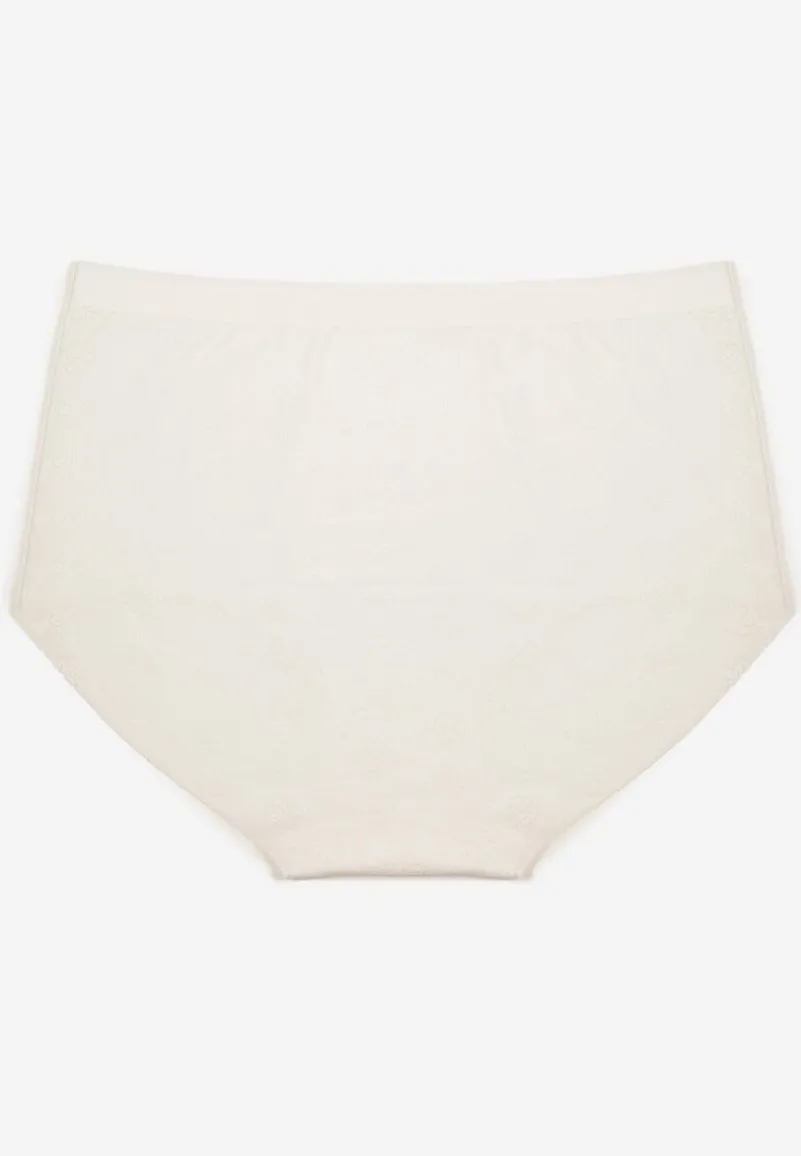 Biała Bielizna Modelująca Majtki High Waist Lilialira