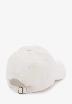 Biała Czapka z Daszkiem z Bawełny z Napisem Voviera