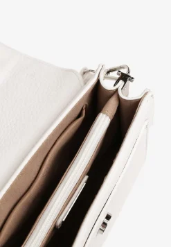 Biała Mała Torebka Listonoszka w Klasycznym Stylu Izrena