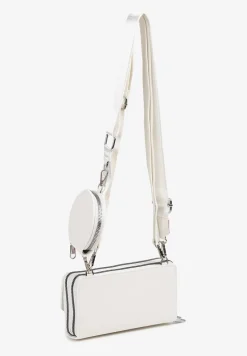 Biała Mała Torebka z Dwiema Komorami i Dodatkowymi Odpinanymi Paskami Sialitha