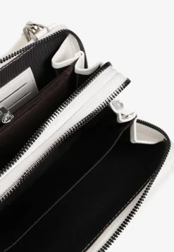 Biała Mała Torebka z Dwiema Komorami i Dodatkowymi Odpinanymi Paskami Sialitha