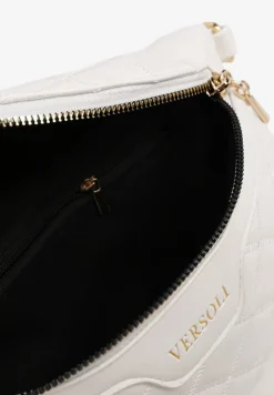 Biała Nerka Tłoczona Ozdobiona z Portmonetką i Napisem Ananne