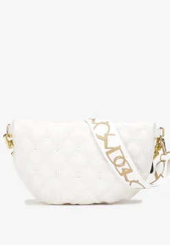 Biała Pikowana Nerka z Łańcuchem Cotha