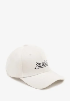Biała Regulowana Czapka z Daszkiem z Bawełny Taniritia