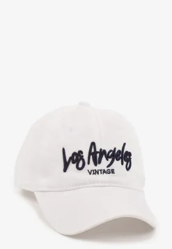 Biała Regulowana Czapka z Daszkiem z Bawełny Lorzedia