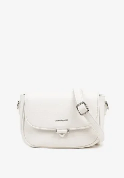 Biała Torebka Typu Listonoszka Zamykana na Klapę Izarae