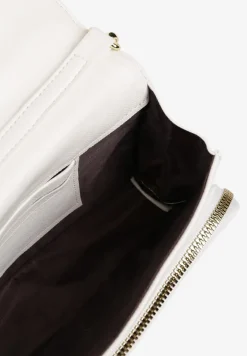 Biała Trzykomorowa Mała Torebka z Pikowaniem i Dodatkowymi Odczepianymi Paskami Siarolia