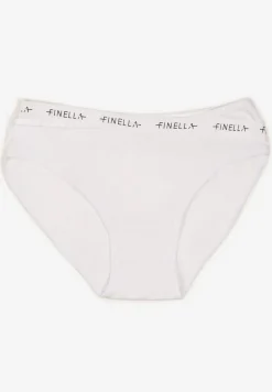 Białe Bawełniane Majtki Figi z Napisami Zeiala