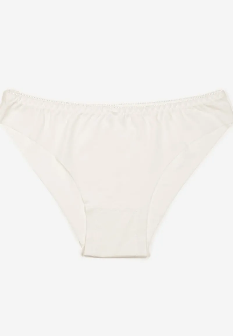 Białe Bezszwowe Majtki Typu Figi Orsulla