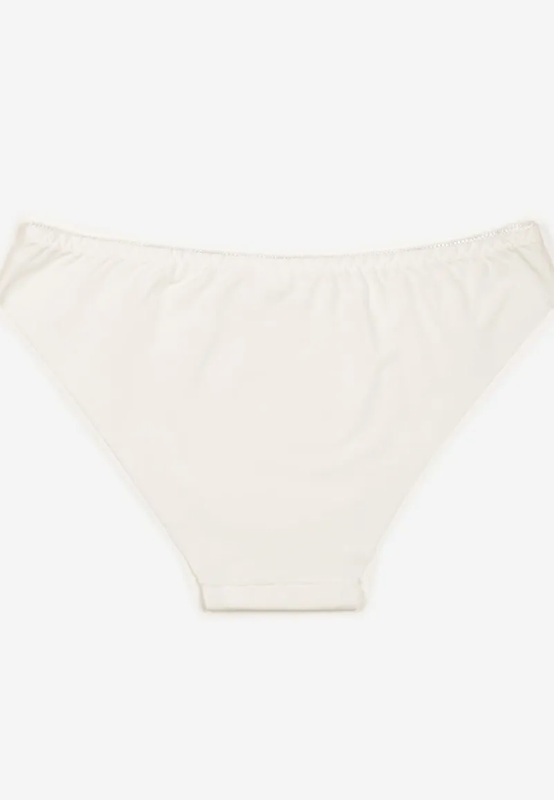 Białe Bezszwowe Majtki Typu Figi Orsulla