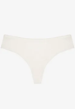 Białe Bezszwowe Majtki Typu Stringi Tenazura