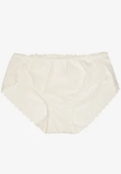 Białe Koronkowe Majtki Figi z Bawełny Kelista