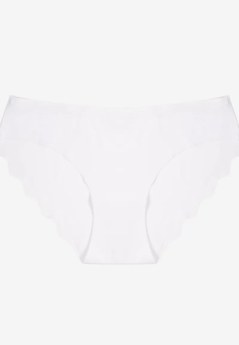 Białe Majtki Figi o Bezszwowym Wykończeniu Dolitia