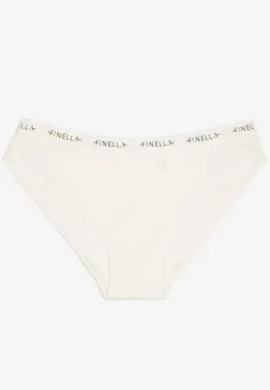 Białe Majtki Figi z Bawełny Ozdobione Napisami Resivia