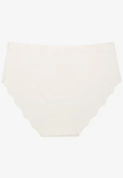 Białe Majtki Typu Figi Ozdobione Falbanką Lilivies